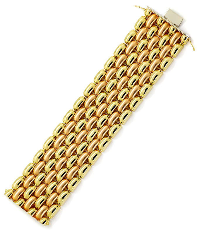Foto 4 - Luxuriöses breites Armband Gelbgold und Rotgold 14K/585, K2891