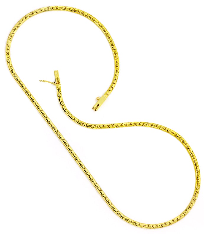Foto 3 - Collier Kette flaches enges Ankermuster in 14K Gelbgold, K3275