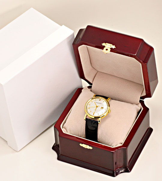 Foto 8 - IWC Gold Herren-Armbanduhr antik Automatik Datum Topuhr, U1587