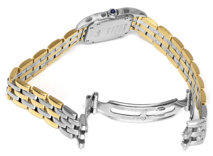 Foto 5 - Cartier Panthere Damen-Armbanduhr mit drei Steifen Gold, U2328